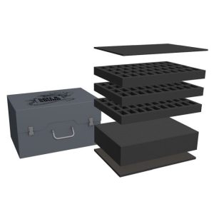 Army Pack for 120 minis on 25mm bases and 100mm deep raster foam tray 1