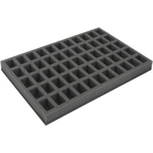 Full-size foam tray for 55 small miniatures on 25mm bases 1