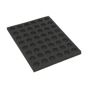 Tray for storing 48 miniatures on 25mm bases in vertical position 1