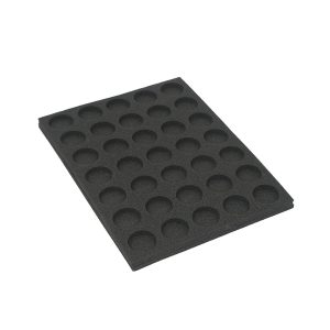 Tray for storing 35 miniatures on 32mm bases in vertical position 1