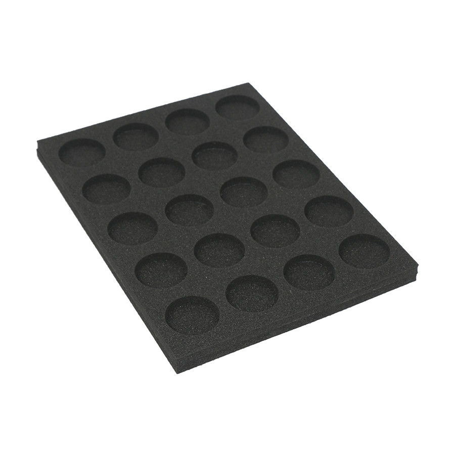 Tray for storing 20 miniatures on 40mm bases in vertical position 1
