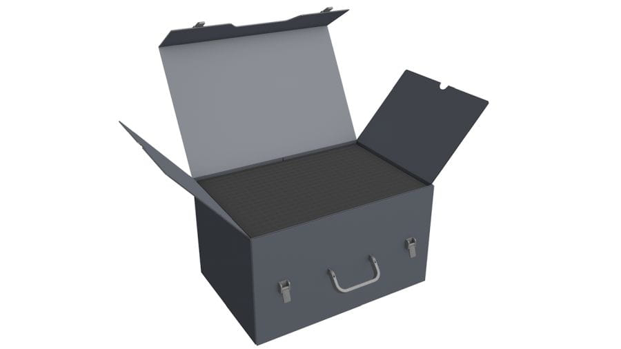 Army Pack with two layes of 100mm deep raster foam trays 2