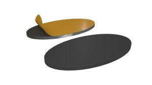 Self-adhesive magnetic foil stickers for magnetizing oval 90mmx52mm bases with hollow bottoms (2) 1