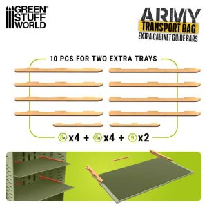 Extra rails for Miniatures Carrying Case 1