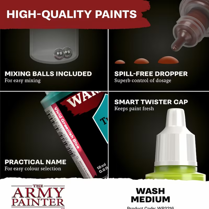 Warpaints Fanatic Wash: Wash Medium 18ml 5