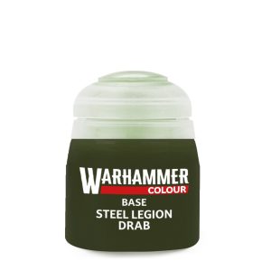 Warhammer Colour Base: Steel Legion Drab 12ml 1