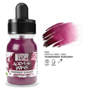 Transparent Acrylic Ink - Burgundy 1