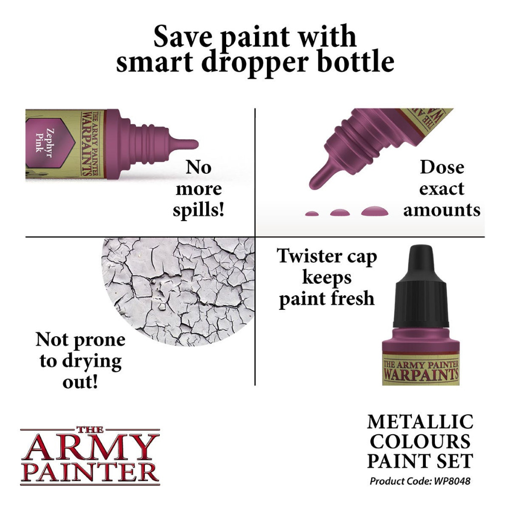 Warpaints Metallic Colours Paint Set 5