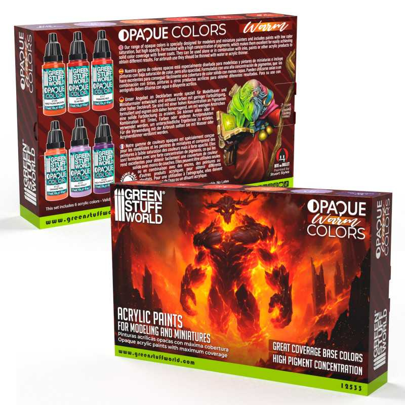 Opaque Paint Set - Warm Colours 3
