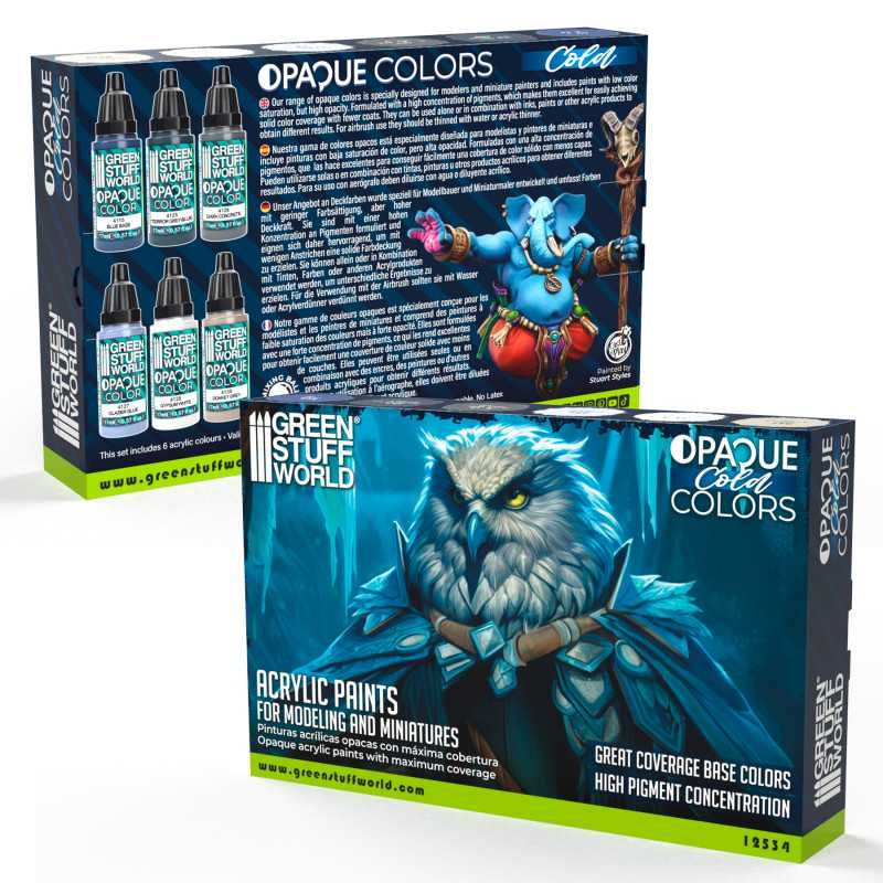 Opaque Paint Set - Cold Colours 3