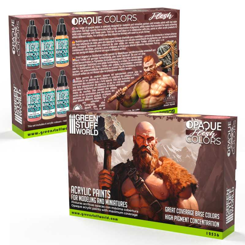 Opaque Paint Set - Flesh Colours 3