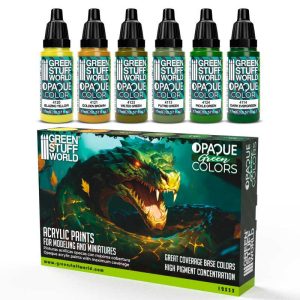 Opaque Paint Set - Green Colours 1
