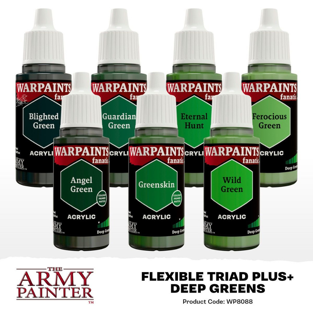 The Army Painter - Flexible Triad PLUS+: Deep Greens Paint Set 2