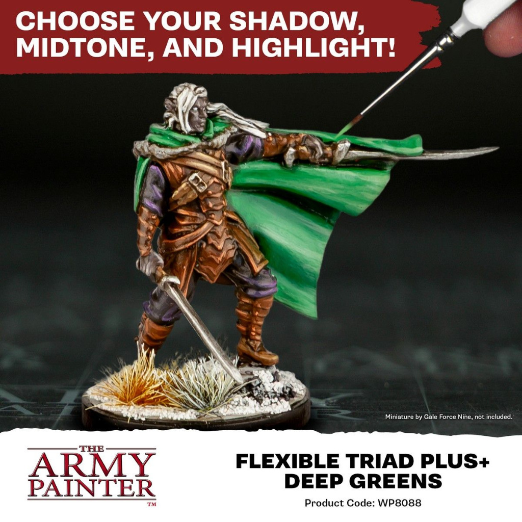 The Army Painter - Flexible Triad PLUS+: Deep Greens Paint Set 3