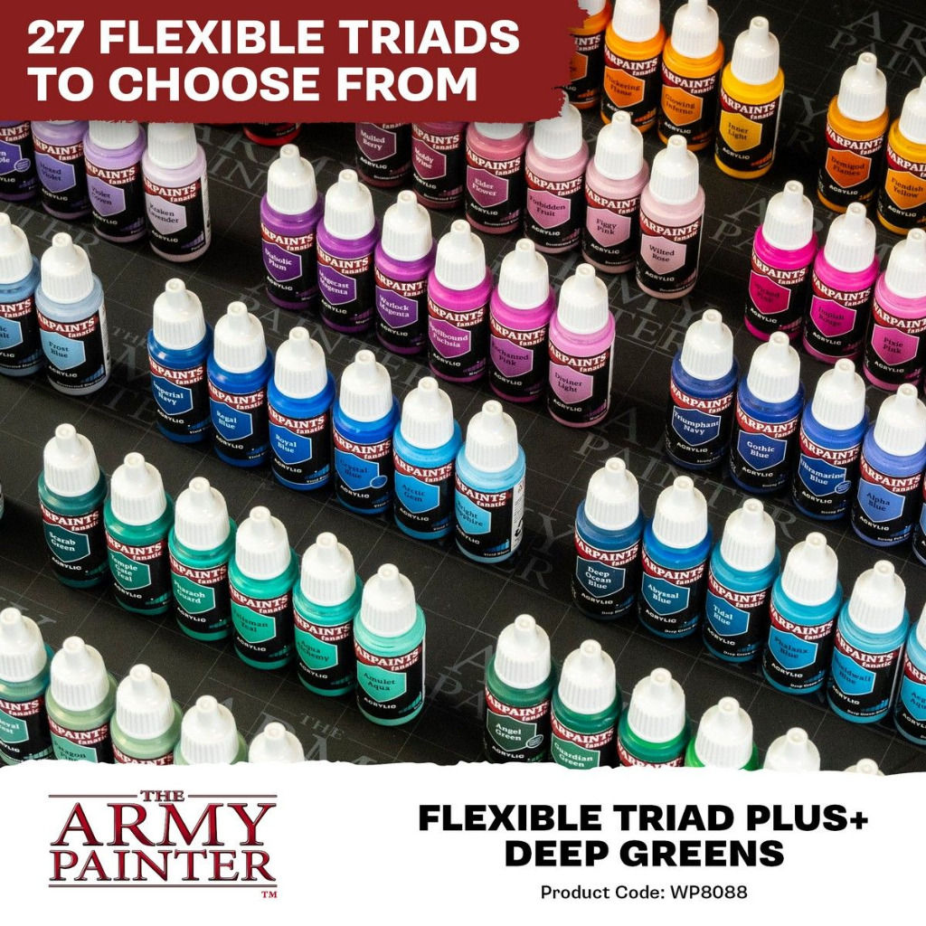 The Army Painter - Flexible Triad PLUS+: Deep Greens Paint Set 4
