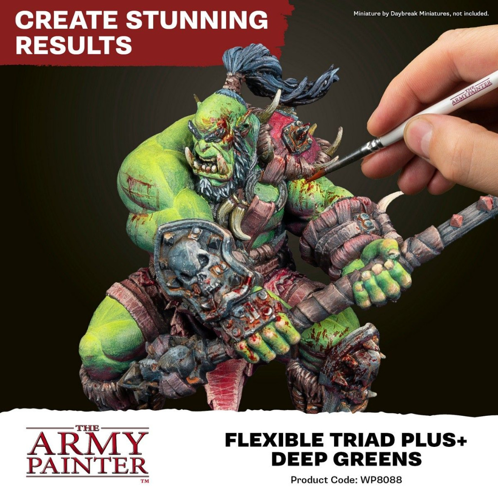 The Army Painter - Flexible Triad PLUS+: Deep Greens Paint Set 6