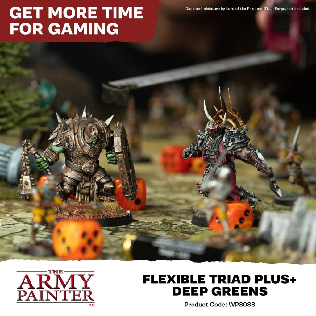 The Army Painter - Flexible Triad PLUS+: Deep Greens Paint Set 7