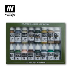 Vallejo Model Color Set - WWII German Camouflage (x16) 1