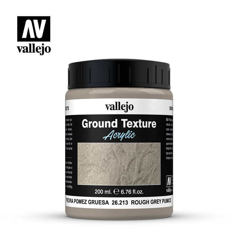 Vallejo Diorama Effects: Stone Textures - Rough Grey Pumice 200ml 1