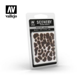 AV Vallejo Scenery - Wild Tuft - Brown, Medium: 4mm 1