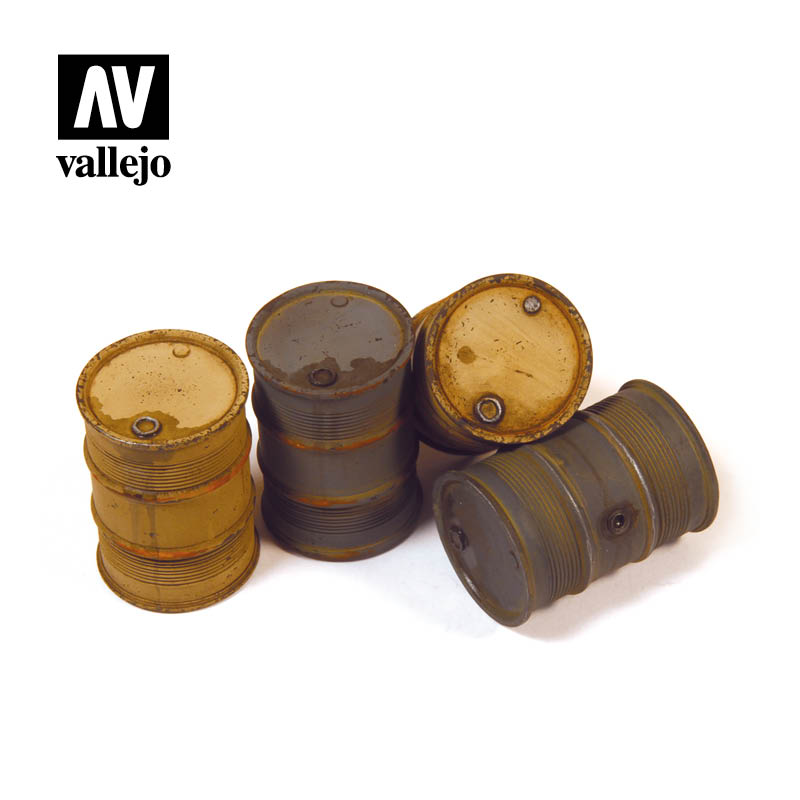 Vallejo Scenics - 1:35 German Fuel Drums 2 1