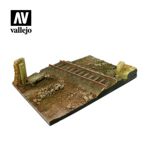 Vallejo Scenics - 1:35 Country Railway Crossroads 31cm x 21cm 1