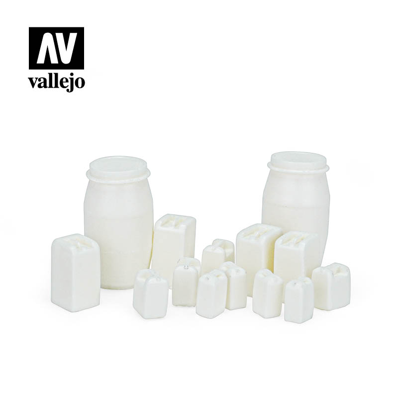 Vallejo Scenics - 1:35 Assorted Modern Plastic Drums 2