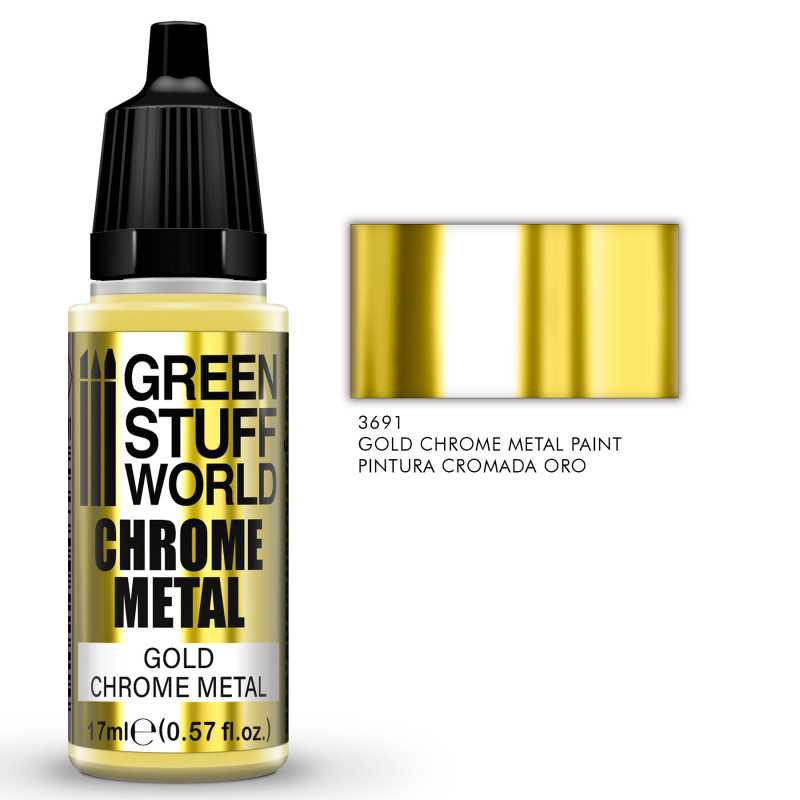 Chrome Paint: Gold 17ml 1