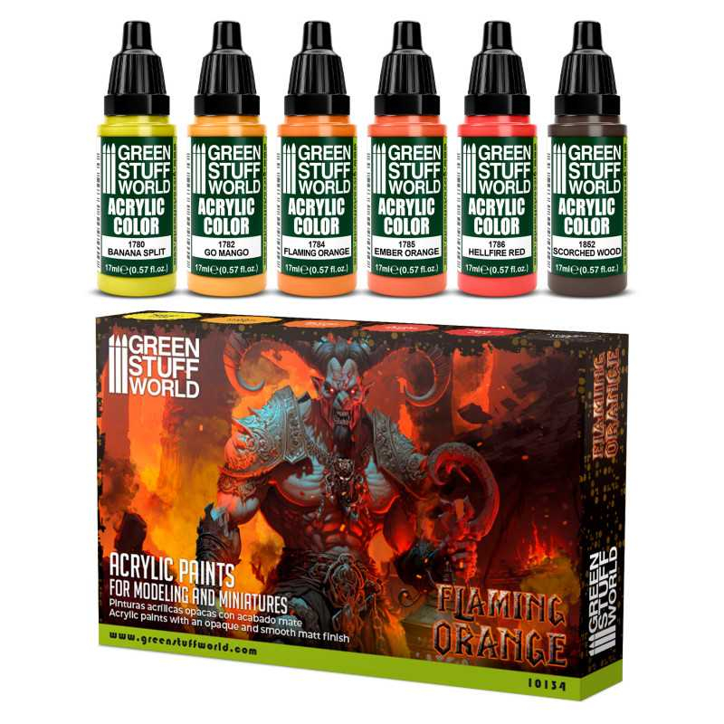 Paint Set - Flaming Orange 1