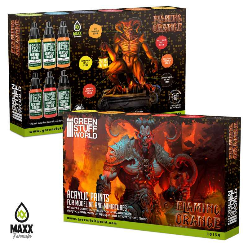 Paint Set - Flaming Orange 2