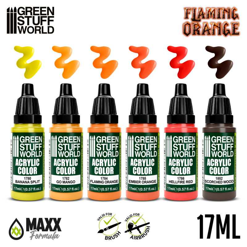 Paint Set - Flaming Orange 3