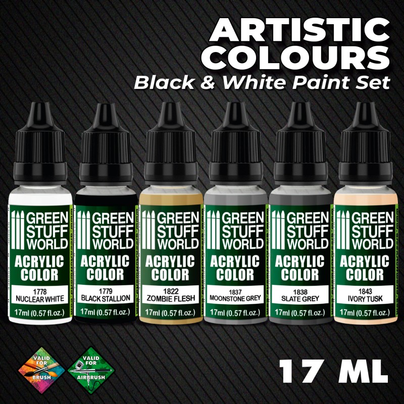 Paint Set - Black and White 2