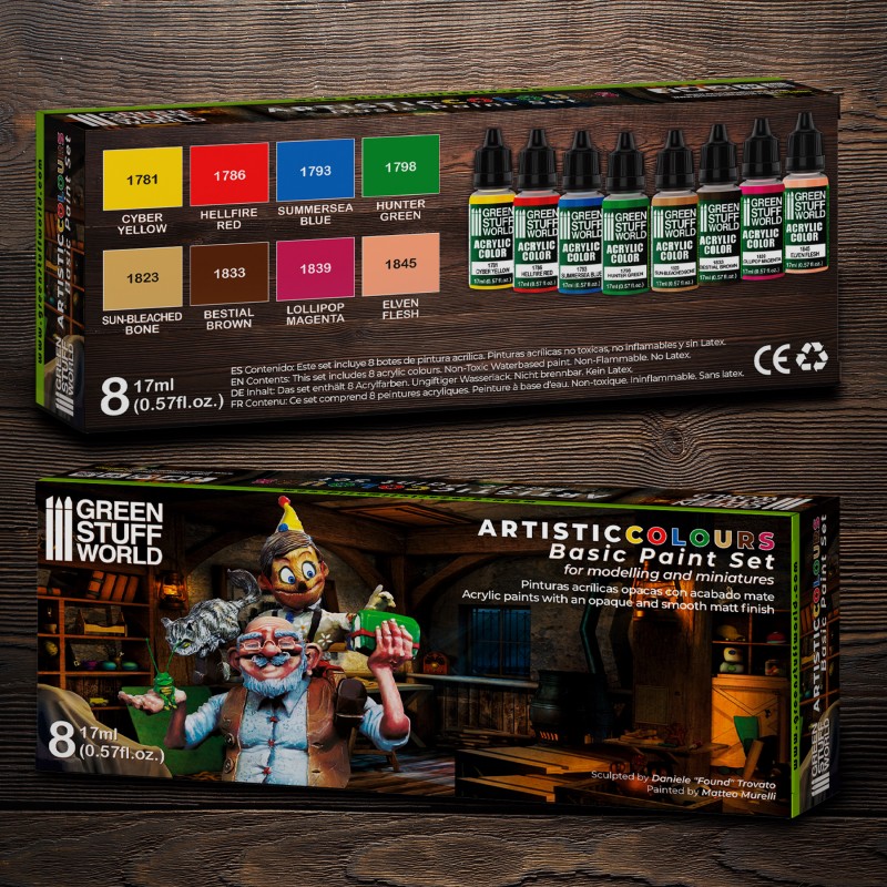 GSW Artistic Colours: Paint Set - Basic 3