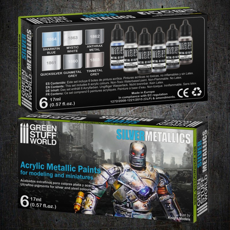 Metallic Paints Set - Silver 3