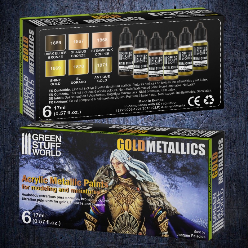 Metallic Paints Set - Gold 3