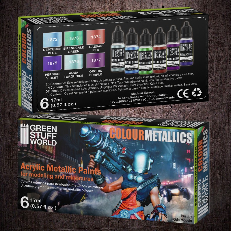 Metallic Paints Set - Colours 3