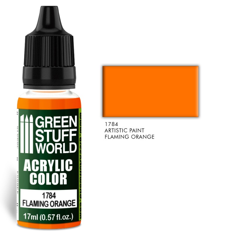 Acrylic Color FLAMING ORANGE 1