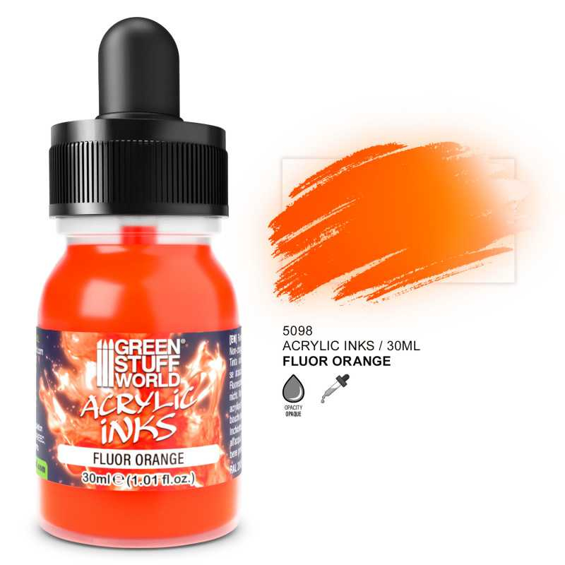 Fluor Acrylic Ink - Orange 1