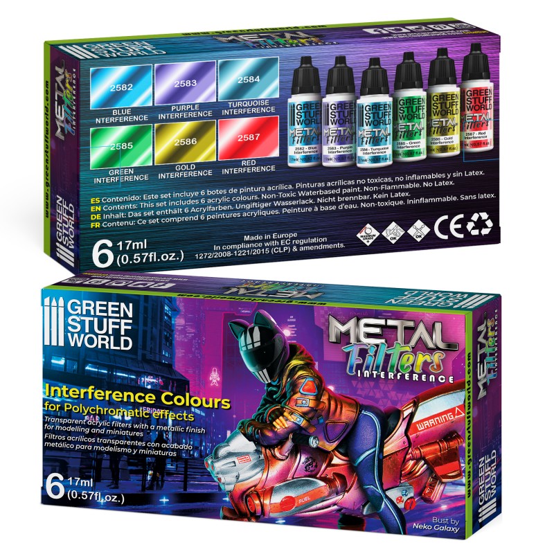 Set Metal Filters - Interference Colours 2