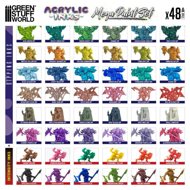 Acrylic Dipping Ink Mega Paint Set 3