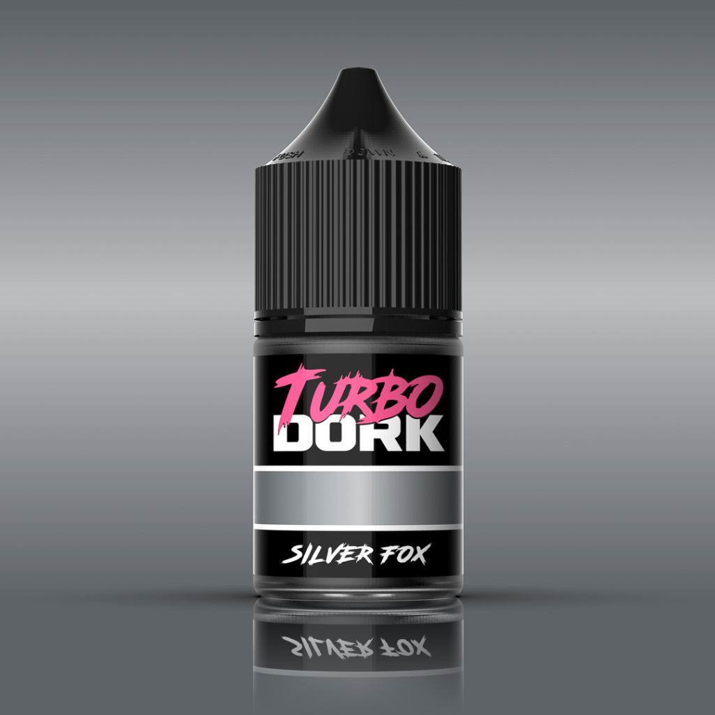 Turbo Dork: Silver Fox Metallic Acrylic Paint 22ml Bottle 1