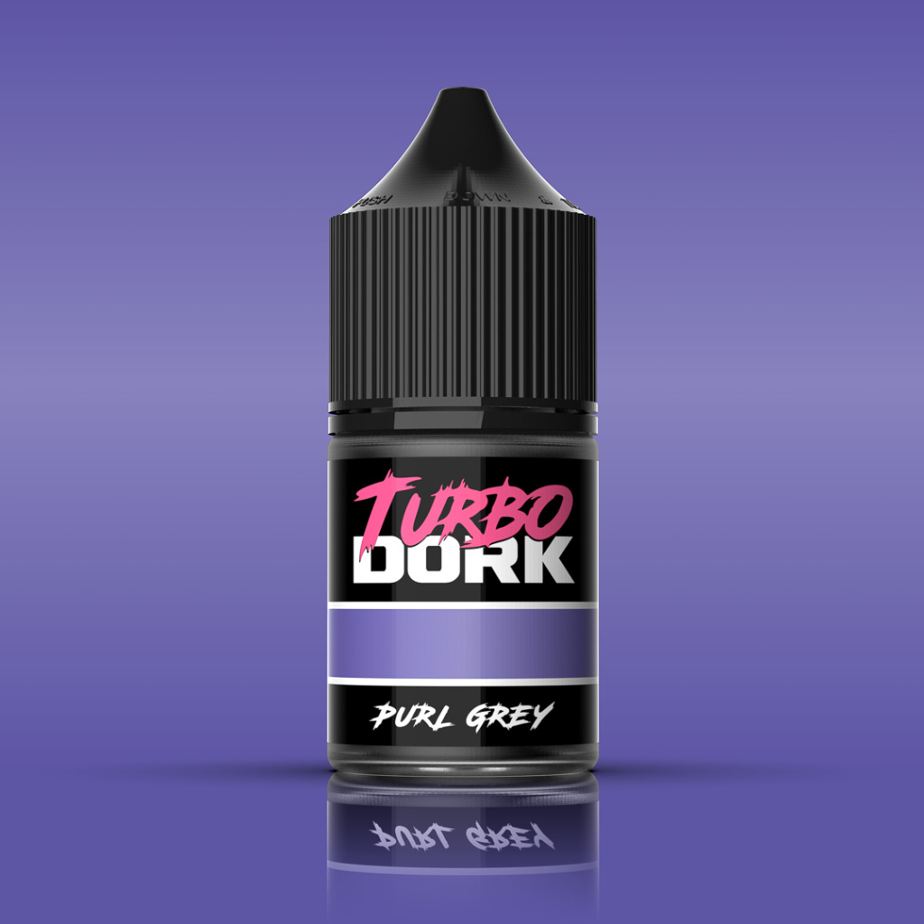 Turbo Dork: Purl Grey Metallic Acrylic Paint 22ml Bottle 1