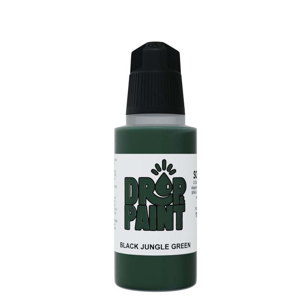 Drop & Paint: Black Jungle Green 1