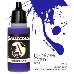Scale Color: Inktense Cyan 1