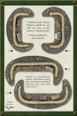 Flames of War: Sandbags Dug In Markers 2