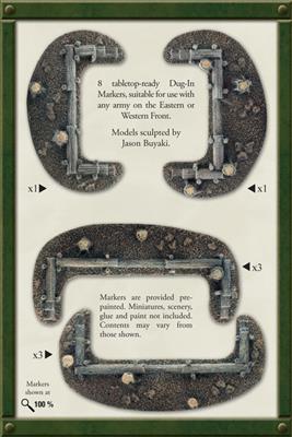 Flames of War: Log Emplacements Dug In Markers 2