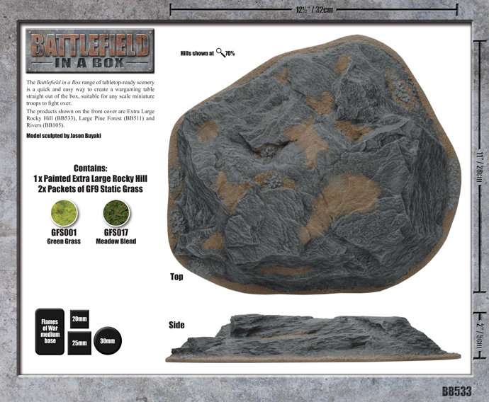 Battlefield in a Box: Extra Large Rocky Hill 2