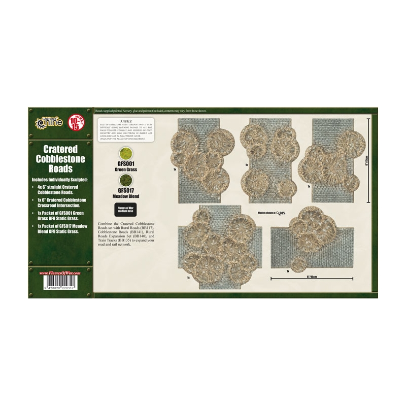 Flames of War: Cratered Cobblestone Roads 2