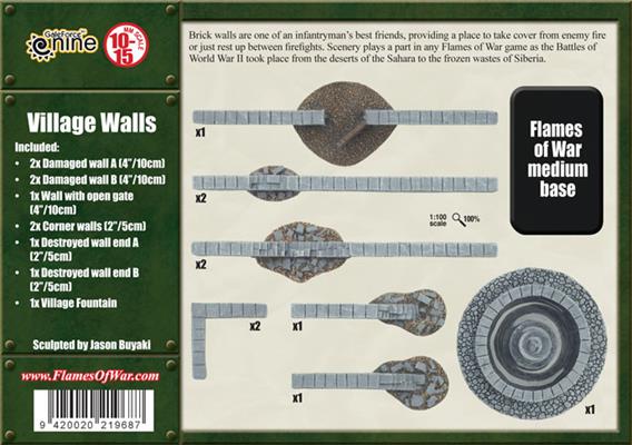 Flames of War: Village Walls 2