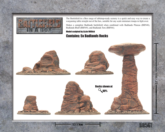 Battlefield in a Box: Badlands Pillars (Mars) 2
